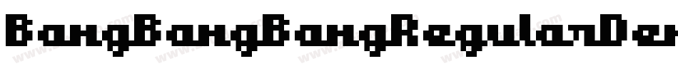 BangBangBangRegularDemo-XODa字体转换