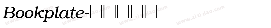 Bookplate字体转换