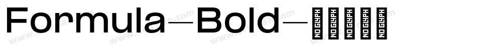 Formula-Bold字体转换