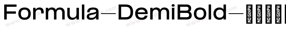 Formula-DemiBold字体转换