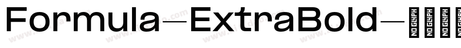Formula-ExtraBold字体转换