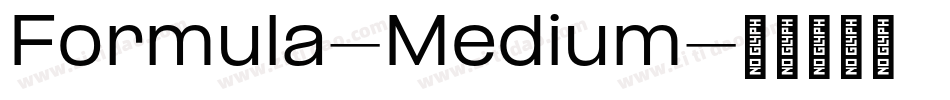 Formula-Medium字体转换