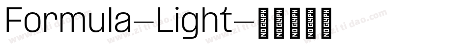 Formula-Light字体转换
