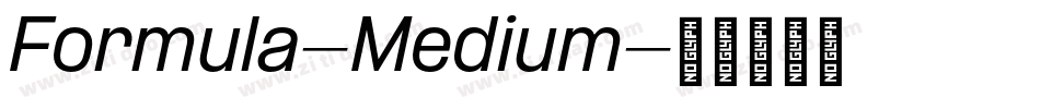 Formula-Medium字体转换