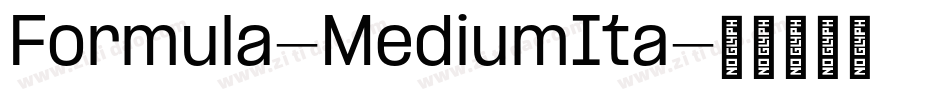 Formula-MediumIta字体转换