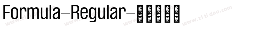 Formula-Regular字体转换