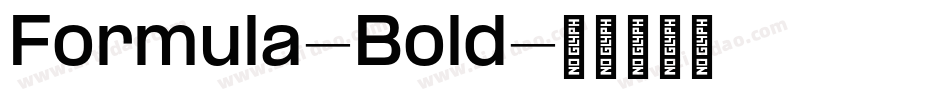 Formula-Bold字体转换