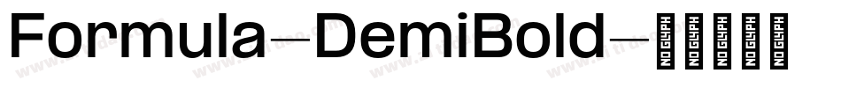 Formula-DemiBold字体转换
