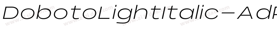 DobotoLightItalic-AdPp字体转换