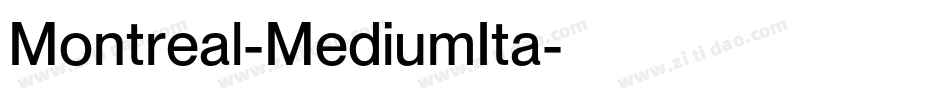 Montreal-MediumIta字体转换