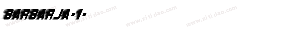 BARBARJA-1字体转换