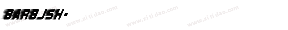 BARBJSH字体转换