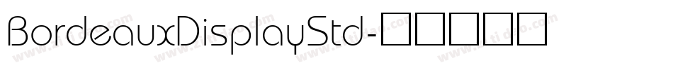 BordeauxDisplayStd字体转换