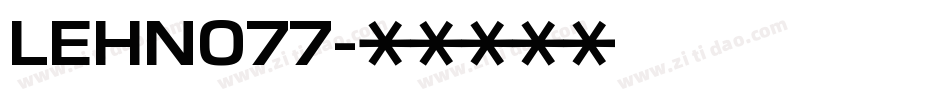 LEHN077字体转换
