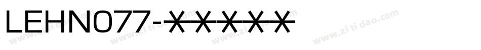 LEHN077字体转换
