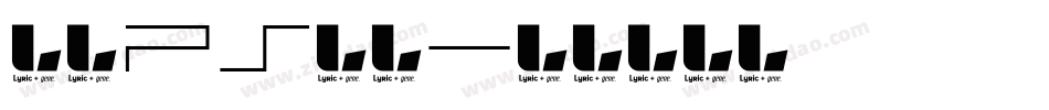 标语ps字库字体转换