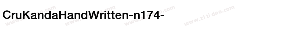 CruKandaHandWritten-n174字体转换