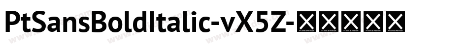 PtSansBoldItalic-vX5Z字体转换