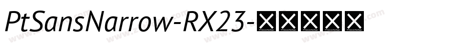 PtSansNarrow-RX23字体转换