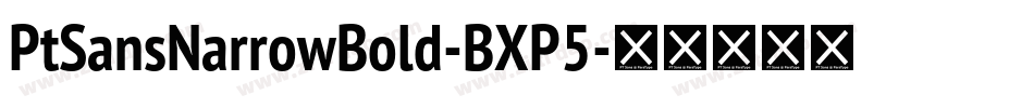 PtSansNarrowBold-BXP5字体转换