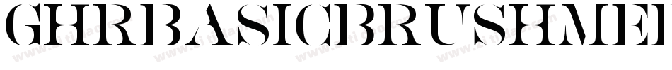 GhrBasicBrushMedium-qWgd字体转换