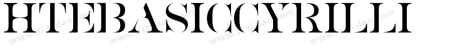 HTEBasicCyrilli字体转换