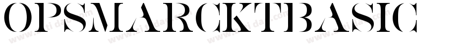 OpsmarcktBasic字体转换