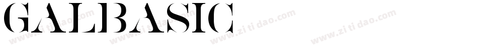 galbasic字体转换