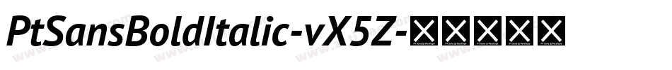 PtSansBoldItalic-vX5Z字体转换