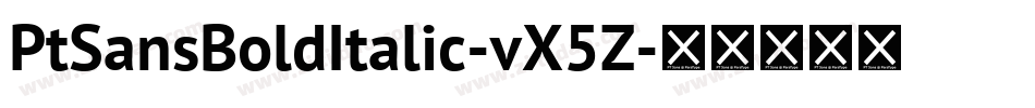 PtSansBoldItalic-vX5Z字体转换