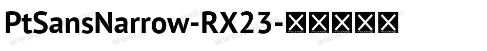 PtSansNarrow-RX23字体转换