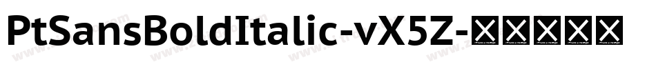 PtSansBoldItalic-vX5Z字体转换