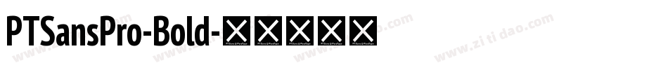 PTSansPro-Bold字体转换