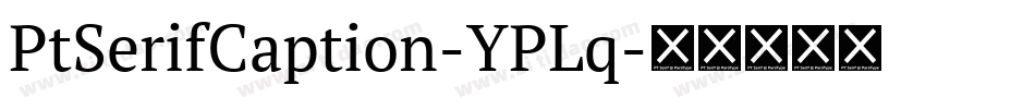 PtSerifCaption-YPLq字体转换