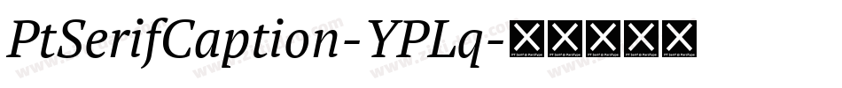 PtSerifCaption-YPLq字体转换