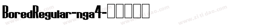 BoredRegular-nga4字体转换