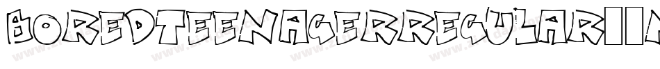 BoredTeenagerRegular-8nBZ字体转换