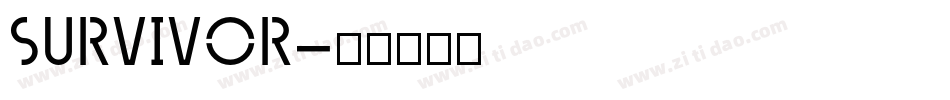 SURVIVOR字体转换