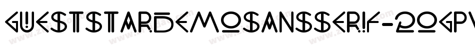 GuestStarDemoSansSerif-2OgPw字体转换
