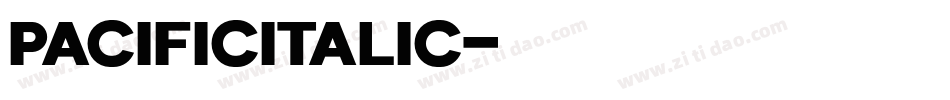 PacificItalic字体转换
