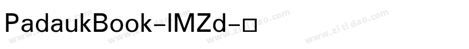 PadaukBook-lMZd字体转换