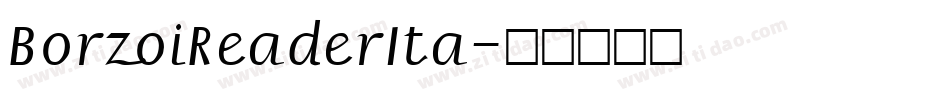 BorzoiReaderIta字体转换