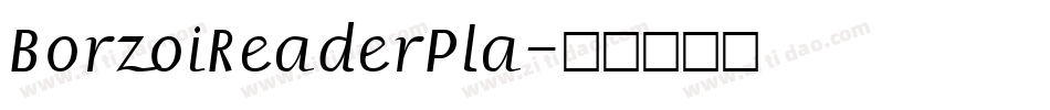 BorzoiReaderPla字体转换