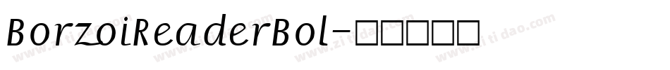 BorzoiReaderBol字体转换