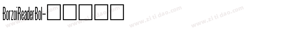 BorzoiReaderBol字体转换
