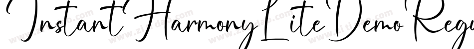 InstantHarmonyLiteDemoRegular-lnAy字体转换 InstantHarmonyLiteDemoRegular-lnAy字体转换
