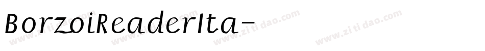 BorzoiReaderIta字体转换
