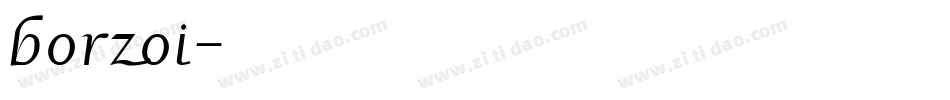 borzoi字体转换