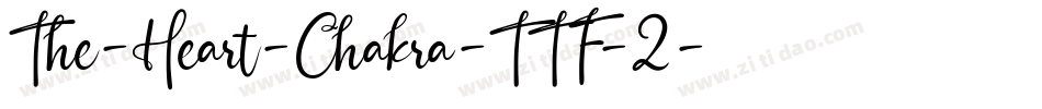 The-Heart-Chakra-TTF-2字体转换
