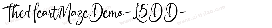 TheHeartMazeDemo-L5DD字体转换